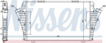 NISSENS 96646 Intercooler OPEL SIGNUM / VECTRA C