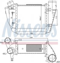 NISSENS 96678 Intercooler AUDI A4 / S4