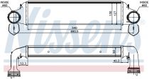 NISSENS 96723 Intercooler BMW 3 / 3 COMPACT / X3