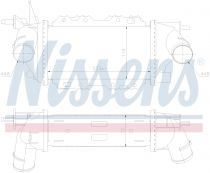 NISSENS 96772 Intercooler OPEL VECTRA B