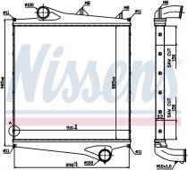 NISSENS 96961 Intercooler VOLVO FE / FH 12 / FH 12/16 / FH-16 / NH 12