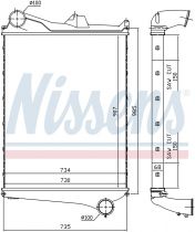 NISSENS 97006 Intercooler VOLVO BUS / FM / FM-12 / FM-7 / FM-9 / FMX