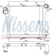 NISSENS 97075 Intercooler VOLVO FE