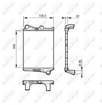 NRF 30225 Intercooler VOLVO BUS / FM / FM-12 / FM-7 / FM-9 / FMX