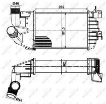 NRF 30307 Intercooler OPEL ASTRA H / ZAFIRA B