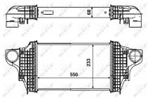 NRF 30464 Intercooler MERCEDES GL-osztu00e1ly / ML-osztu00e1ly / R-osztu00e1ly