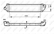 NRF 30515 Intercooler FORD FOCUS 2 / FOCUS C-MAX / GALAXY III / KUGA / MONDEO MK4 / S-MAX