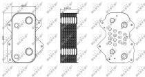NRF 31259 Olajhűtő AUDI A6 / A8 / RS6 / S6 / S8