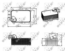 NRF 31272 Olajhűtő AUDI A4 / A4 ALLROAD / A5 / A6 / A6 ALLROAD / A7 / A8 / Q5 / S4 / S5 / S6 / S7 / S8 / SQ5
