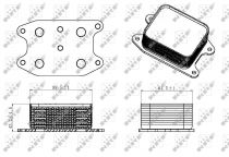 NRF 31329 Olajhűtő AUDI A1 / A3 / A4 / A5 / Q2 / Q3 / S1 / S3 / S4 / S5