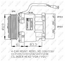 NRF 32040G Klímakompresszor