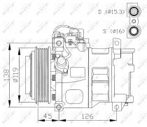 NRF 32042G Klímakompresszor
