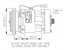 NRF 32074 Klímakompresszor