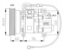 NRF 32099 Klímakompresszor