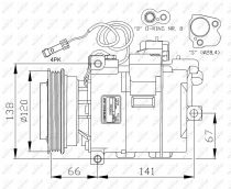 NRF 32104G Klímakompresszor
