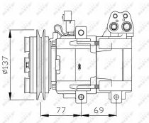 NRF 32115G Klímakompresszor