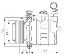 NRF 32116 Klímakompresszor
