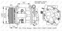 NRF 32239G Klímakompresszor PEUGEOT 407 / 607