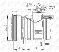 NRF 32439G Klímakompresszor KIA PICANTO