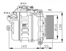 NRF 32524G Klímakompresszor BMW 1 / 3 / Z4