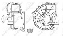 NRF 34153 Utastér ventillátor OPEL COMBO / CORSA C / TIGRA B