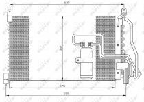 NRF 35134 Klímahűtő OPEL CALIBRA / VECTRA A