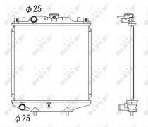 NRF 507643 Hűtőradiátor SUZUKI ALTO