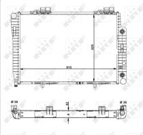 NRF 51281 Hűtőradiátor MERCEDES C-osztu00e1ly / E-osztu00e1ly / SLK-osztu00e1ly R 170