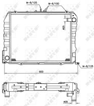 NRF 513962 Hűtőradiátor TOYOTA HI-ACE