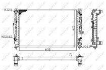 NRF 519504 Hűtőradiátor AUDI A4 / A6 / S4 / S6