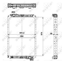 NRF 519720 Hűtőradiátor MERCEDES AXOR / AXOR 2