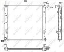 NRF 53054 Hűtőradiátor HYUNDAI ix35