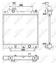 NRF 53078 Hűtőradiátor SUZUKI ALTO