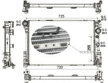 NRF 53141 Hűtőradiátor MERCEDES C-osztu00e1ly / E-osztu00e1ly / GLK