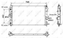 NRF 53159 Hűtőradiátor OPEL ASTRA J / ZAFIRA C