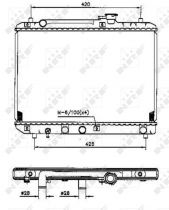 NRF 53207 Hűtőradiátor SUZUKI BALENO