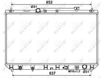 NRF 53374 Hűtőradiátor TOYOTA CAMRY