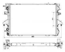 NRF 53796 Hűtőradiátor VOLKSWAGEN MULTIVAN / TRANSPORTER T5
