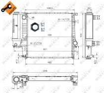 NRF 53849 Hűtőradiátor BMW 3 / 3 COMPACT / Z3
