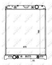 NRF 53883 Hűtőradiátor MERCEDES AXOR 2