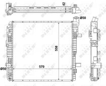 NRF 53892 Hűtőradiátor MERCEDES T2 VARIO