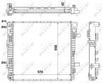NRF 53896 Hűtőradiátor MERCEDES T2 VARIO
