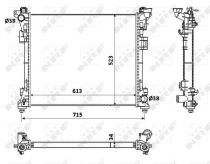 NRF 53900 Hűtőradiátor VOLKSWAGEN ROUTAN