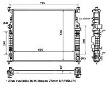 NRF 53936 Hűtőradiátor MERCEDES GL-osztu00e1ly / ML-osztu00e1ly / R-osztu00e1ly
