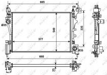 NRF 53981 Hűtőradiátor FIAT FIORINO / QUBO