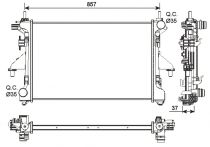NRF 54202 Hűtőradiátor FIAT DUCATO