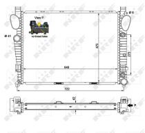 NRF 55325 Hűtőradiátor MERCEDES CL-osztu00e1ly / S-osztu00e1ly / SL-osztu00e1ly