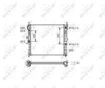 NRF 55336 Hűtőradiátor MERCEDES ML-osztu00e1ly