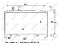 NRF 56063 Hűtőradiátor MAZDA 6