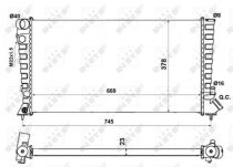 NRF 58189A Hűtőradiátor